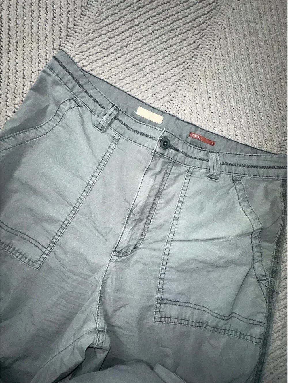 Pilcro Anthropologie Gray Cargo Lightweight Utility Pants Cargo Women’s 30 - Picture 3 of 6